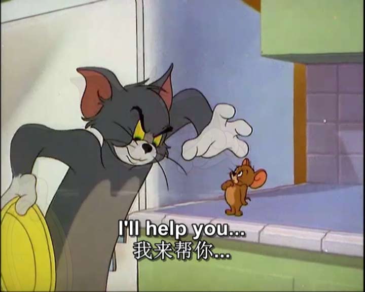 杰瑞和小象-猫和老鼠同步英语